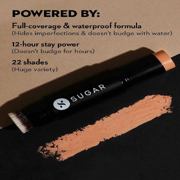 Sugar Ace Of Face Foundation Stick - Breve (Medium Beige, Warm Undertone), 12 g-3.webp